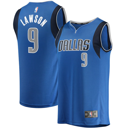 A.J. Lawson Dallas Mavericks Fanatics Branded Youth Fast Break Player Jersey - Icon Edition - Blue